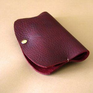 Pinch Phone Wallet Deep Red Leather
